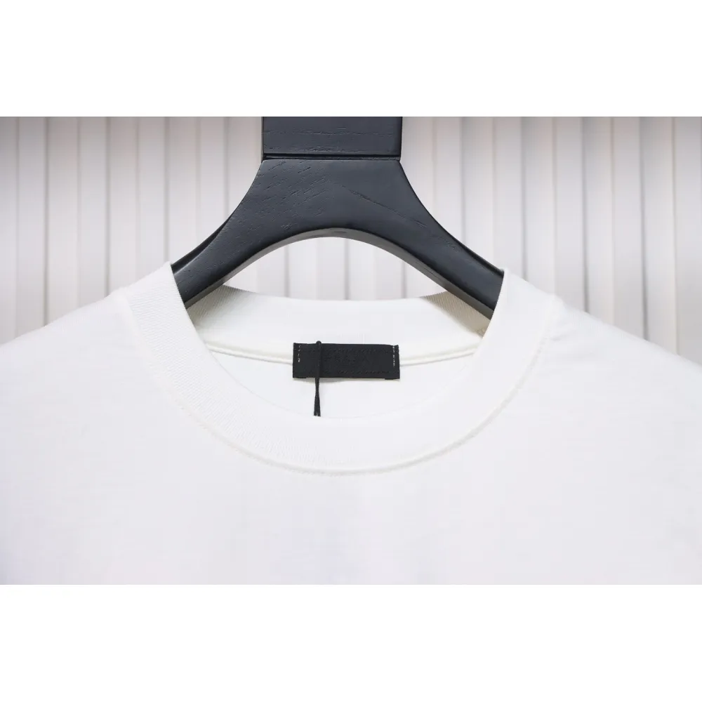 Prada 24Fw Pocket Triangle Metal Logo Long Sleeve T-shirt White