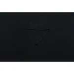 Prada 24Fw Small Letters on Chest Round Neck Hoodie Black
