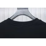 Prada 24Fw Small Letters on Chest Round Neck Hoodie Black