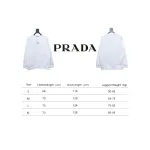 Prada 24Fw Small Letters on Chest Round Neck Hoodie White