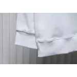 Prada 24Fw Small Letters on Chest Round Neck Hoodie White