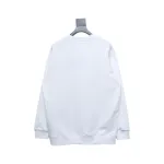 Prada 24Fw Small Letters on Chest Round Neck Hoodie White