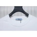 Prada 24Fw Small Letters on Chest Round Neck Hoodie White