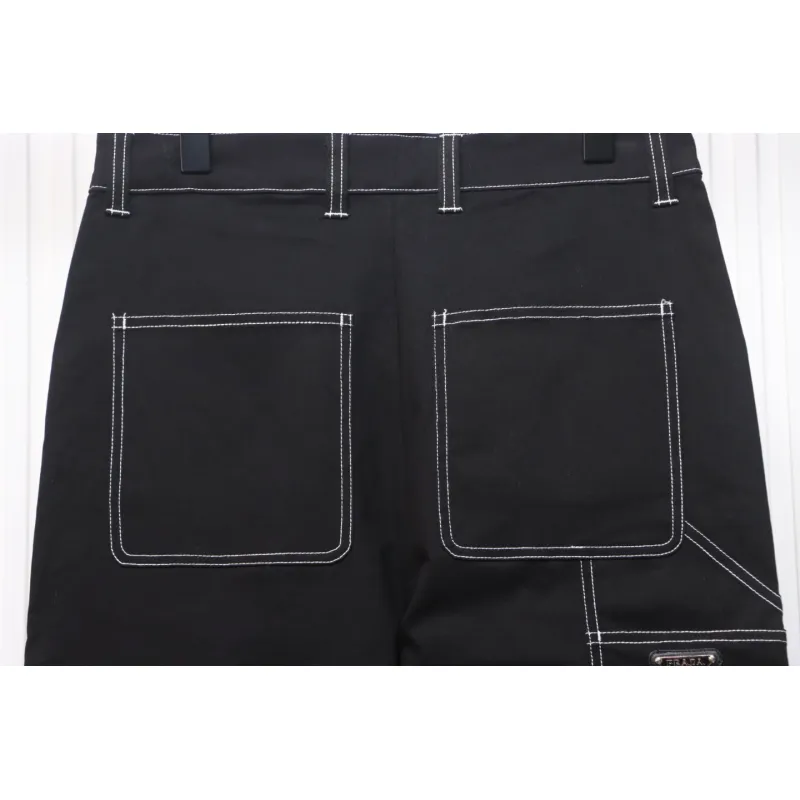 Prada 24FW Triangle Logo Denim Pants