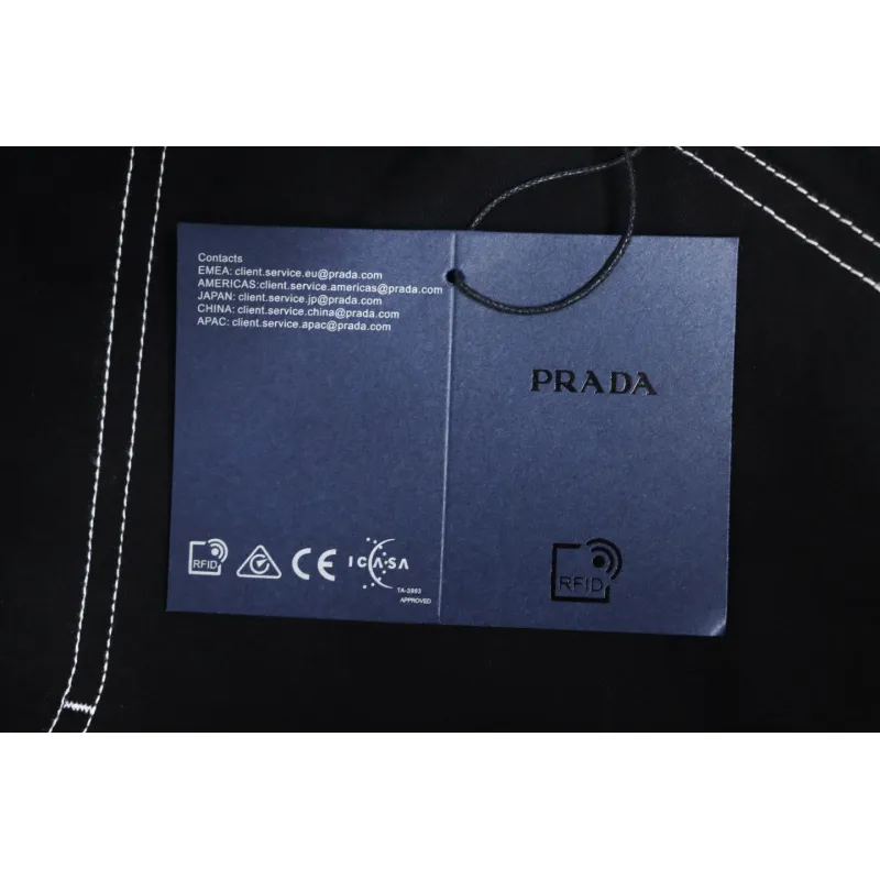 Prada 24FW Triangle Logo Denim Pants