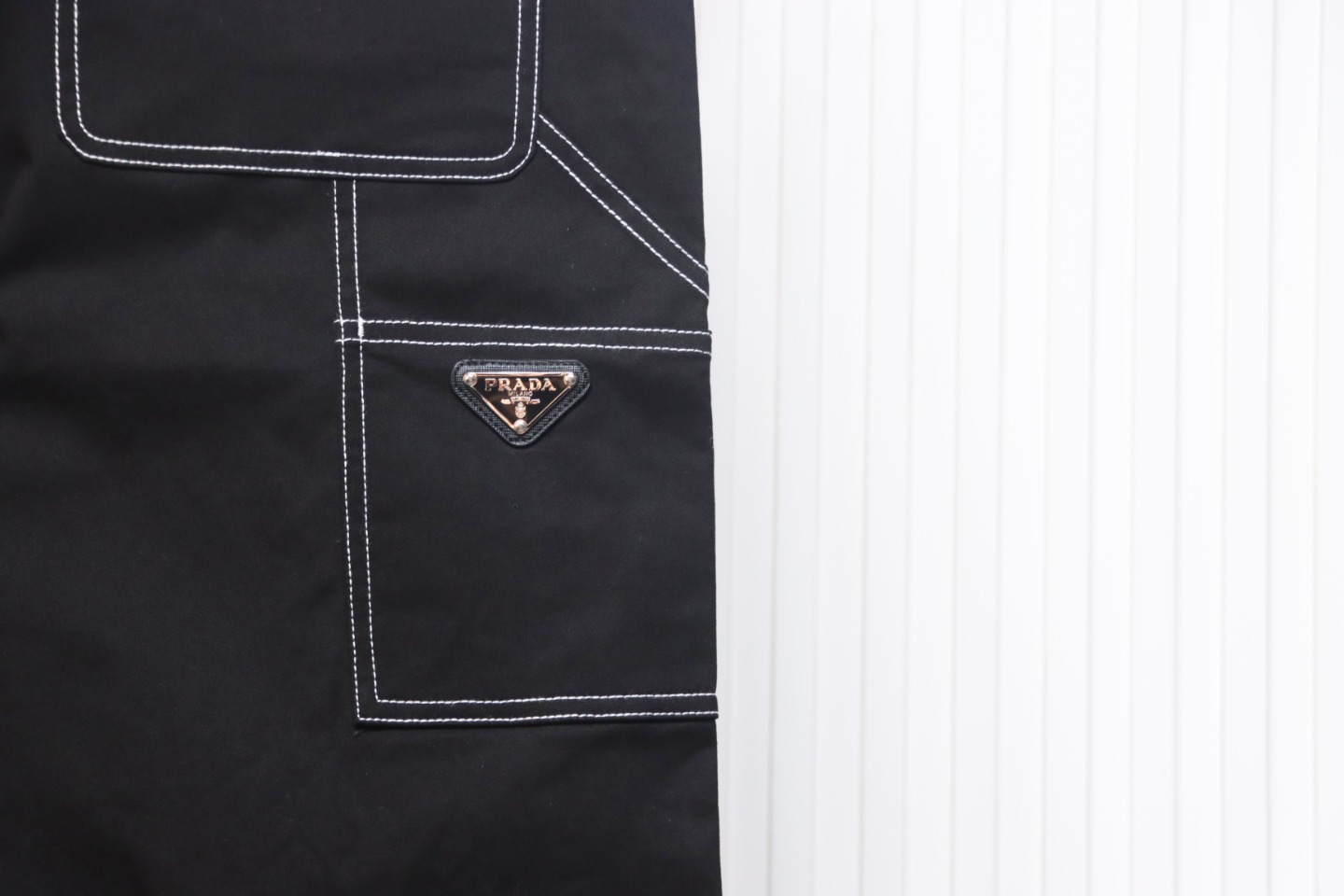 Prada 24FW Triangle Logo Denim Pants
