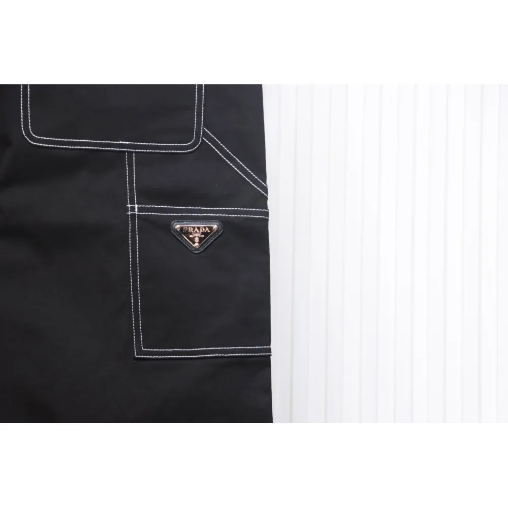 Prada 24FW Triangle Logo Denim Pants