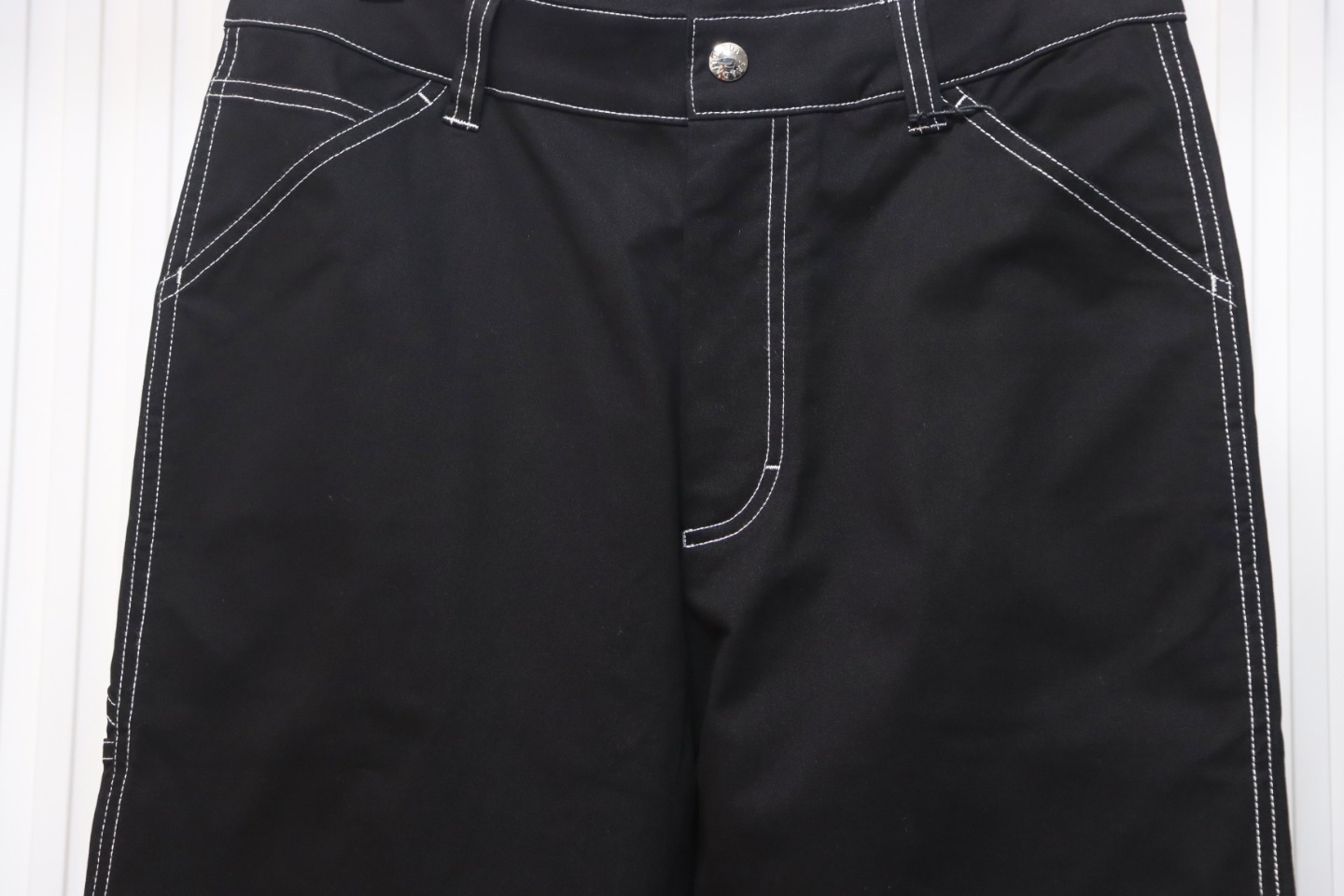 Prada 24FW Triangle Logo Denim Pants