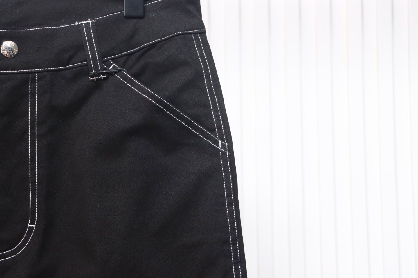 Prada 24FW Triangle Logo Denim Pants