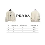 Prada 24Fw Triangle Logo Leather Jacket Beige