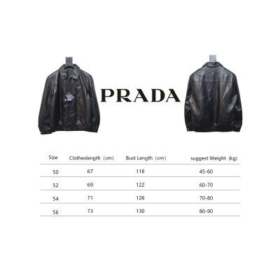 Prada 24Fw Triangle Logo Leather Jacket Black 02