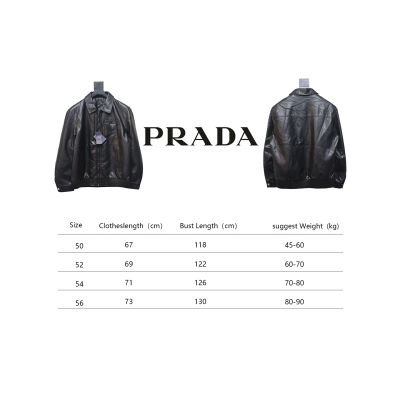 Prada 24Fw Triangle Logo Leather Jacket Black 02