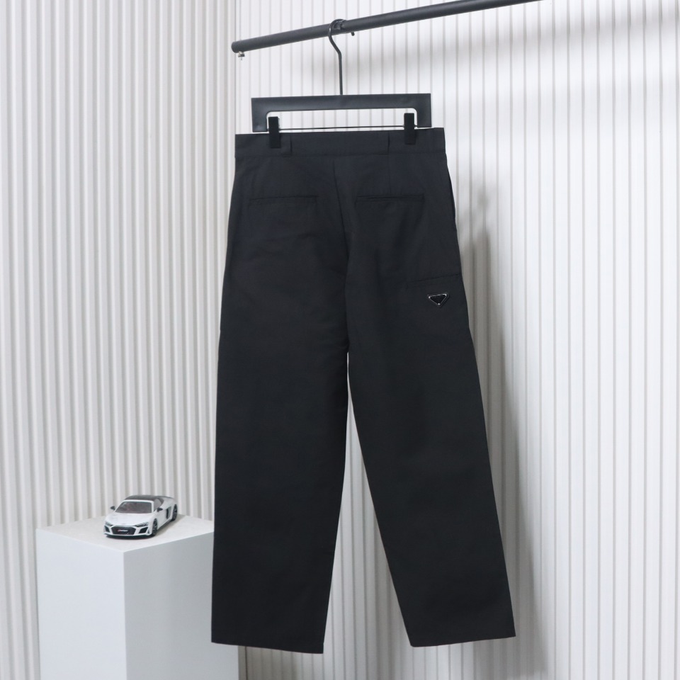 Prada 24Fw Triangle Logo Recycled Nylon Trousers