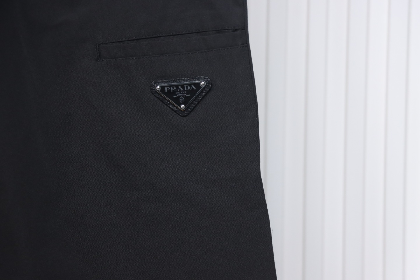 Prada 24Fw Triangle Logo Recycled Nylon Trousers