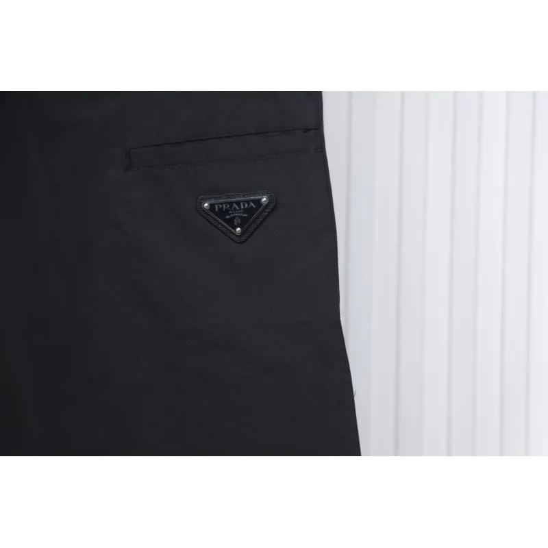 Prada 24Fw Triangle Logo Recycled Nylon Trousers