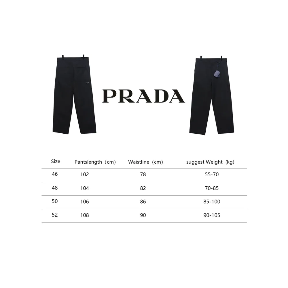 Prada 24Fw Triangle Logo Recycled Nylon Trousers