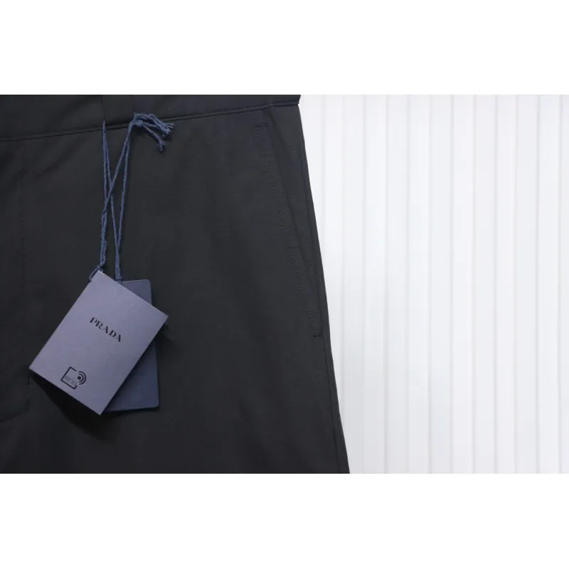 Prada 24Fw Triangle Logo Recycled Nylon Trousers