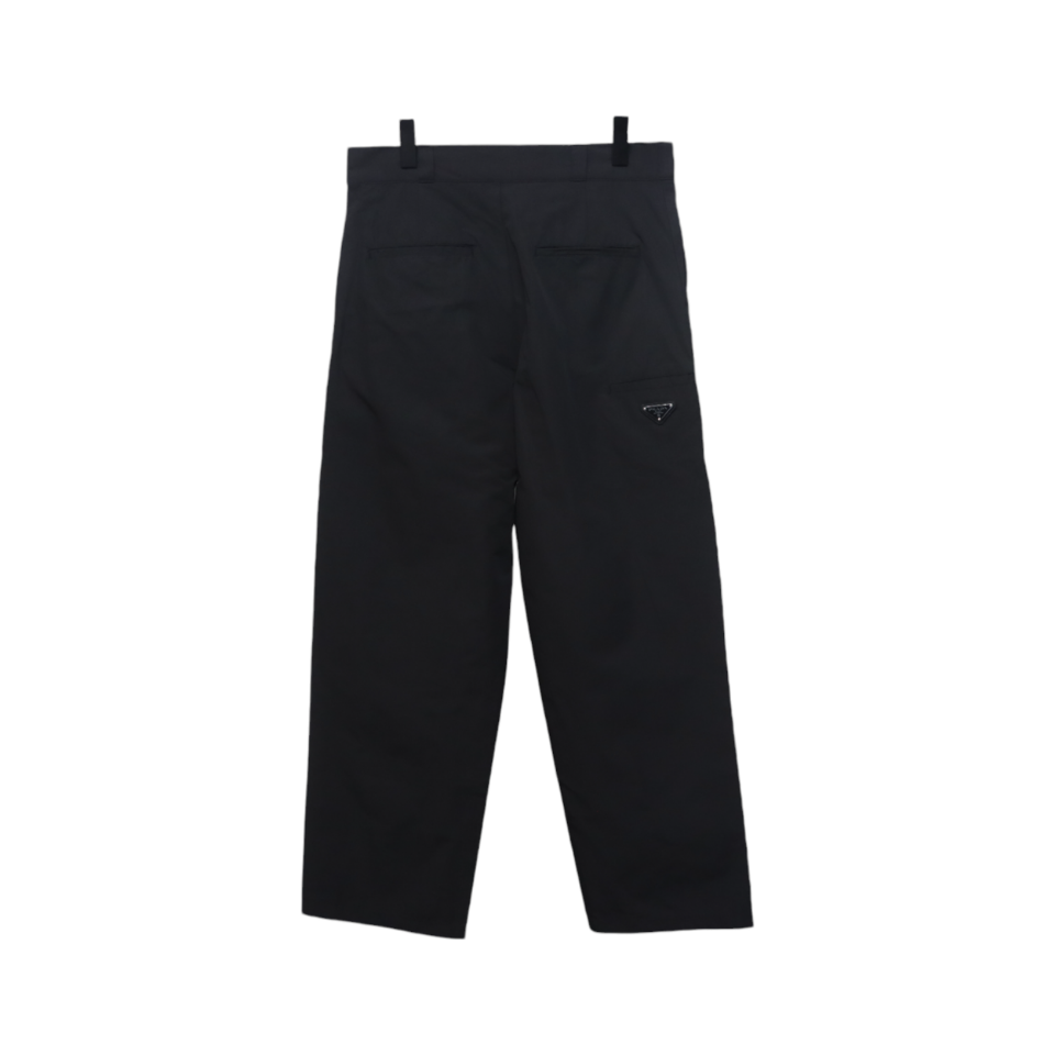 Prada 24Fw Triangle Logo Recycled Nylon Trousers