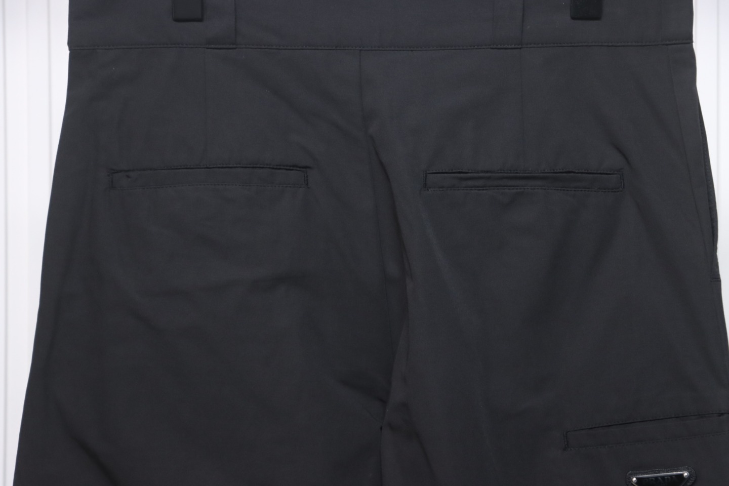 Prada 24Fw Triangle Logo Recycled Nylon Trousers