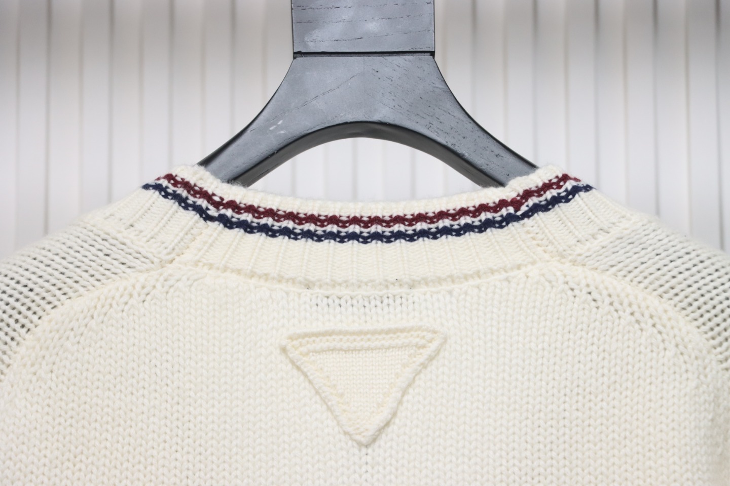 Prada 24FW Wool Striped Knit Cardigan