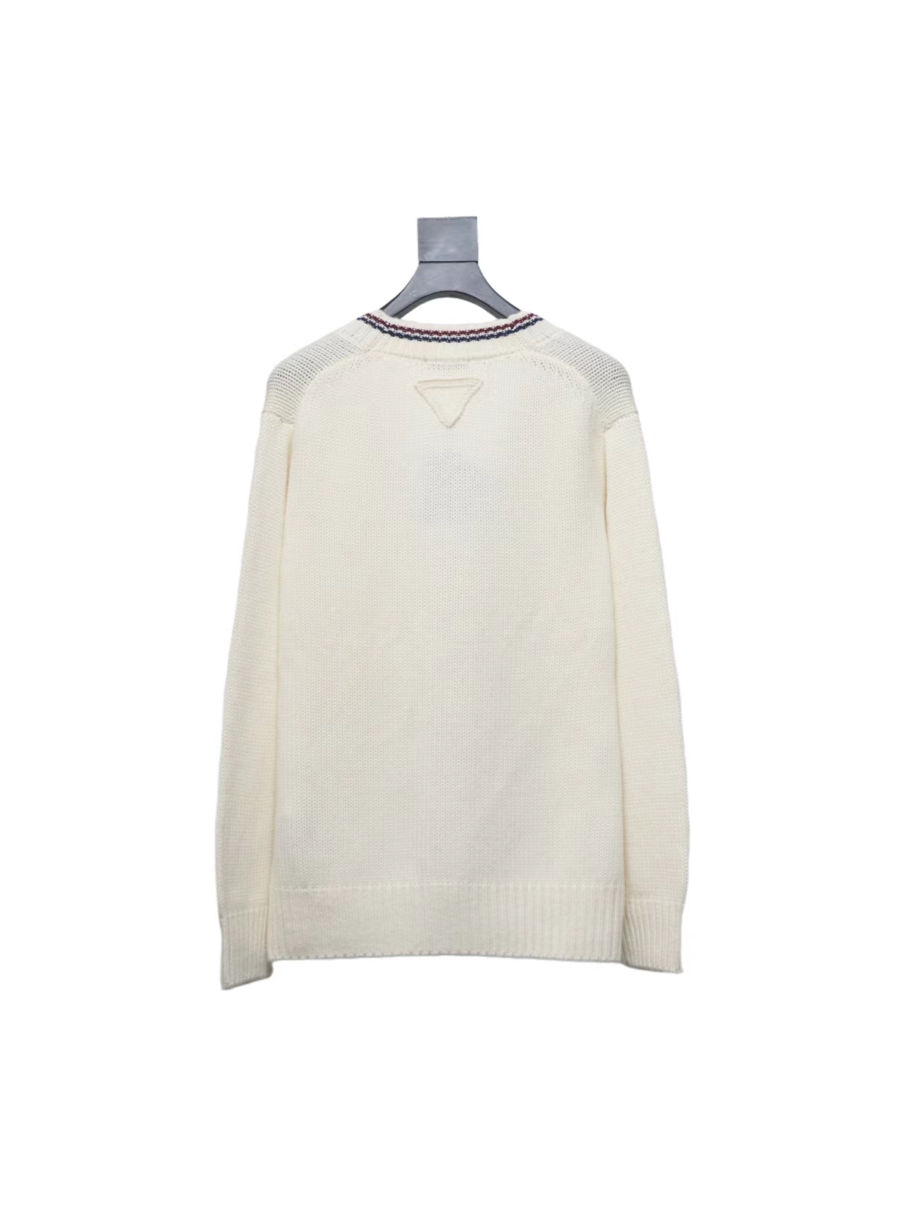 Prada 24FW Wool Striped Knit Cardigan