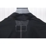 Prada 24SS Chambray Pocket Long Sleeve Shirt Jacket Black