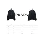 Prada 24SS Chambray Pocket Long Sleeve Shirt Jacket Black