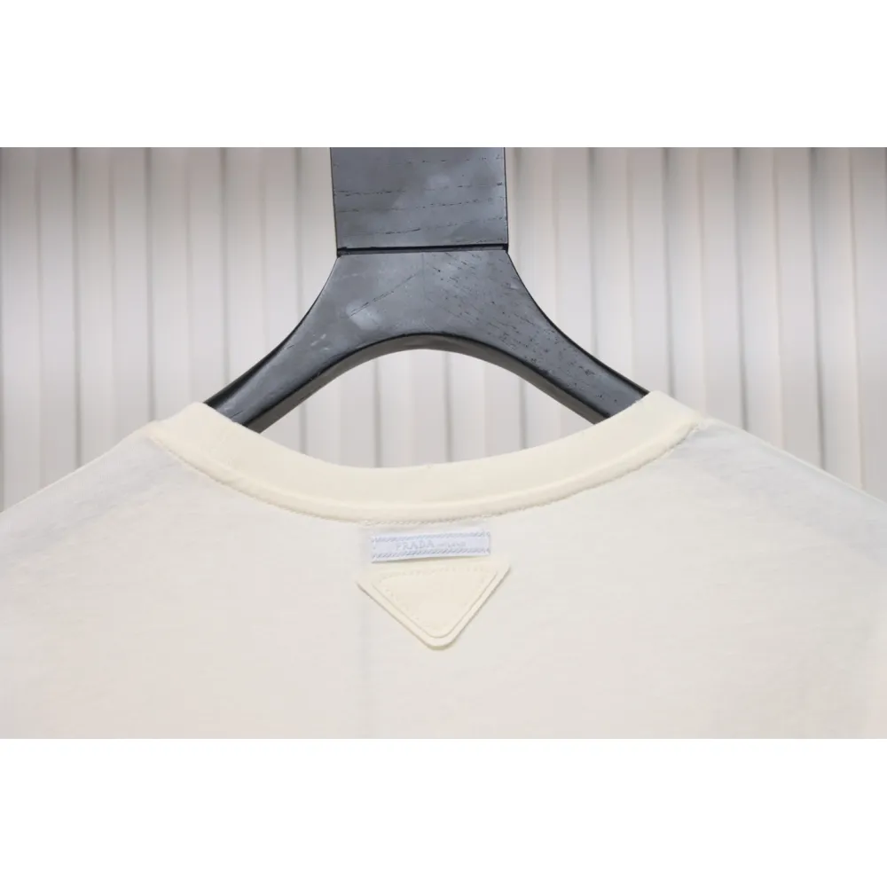 Prada 24ss Classic Logo Print Long Sleeve T-shirt