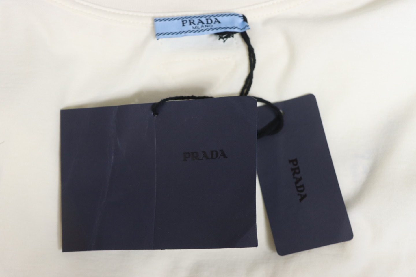 Prada 24ss Classic Logo Print Long Sleeve T-shirt