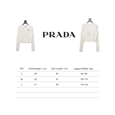 Prada 24ss Classic Logo Print Long Sleeve T-shirt 02