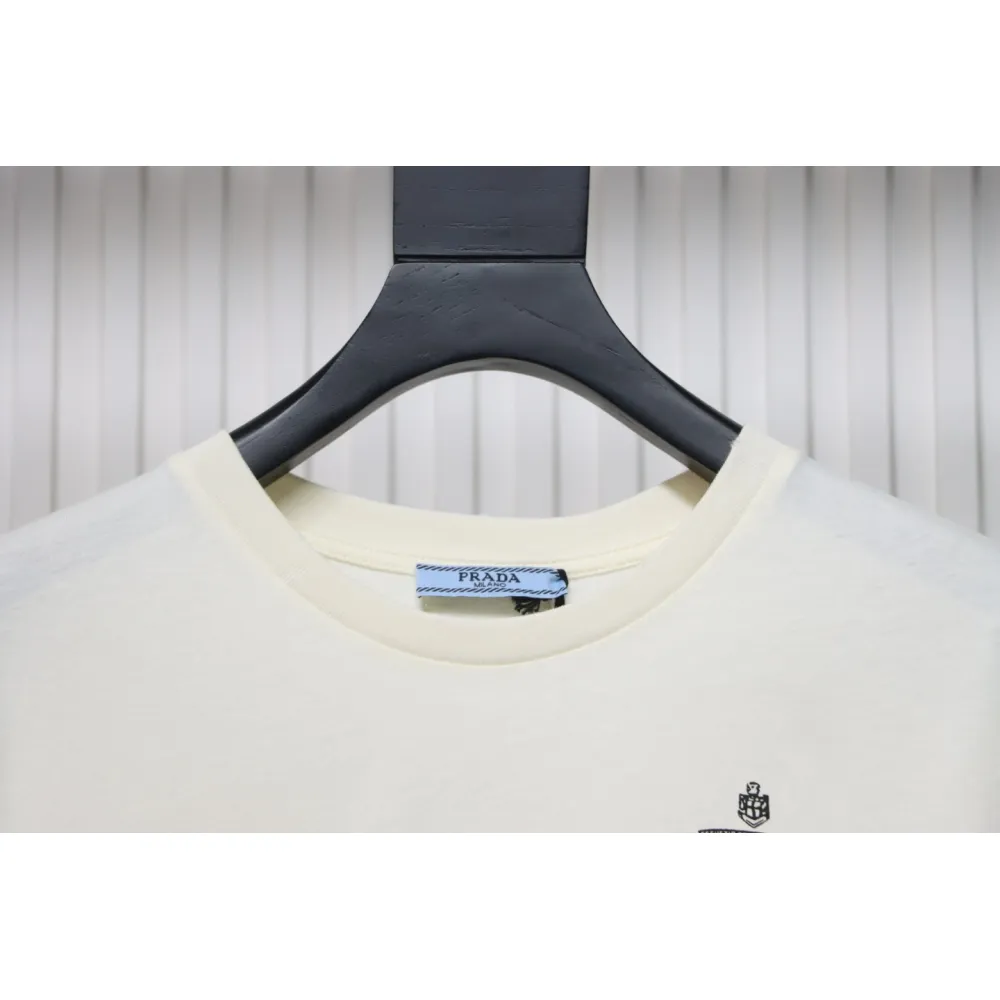 Prada 24ss Classic Logo Print Long Sleeve T-shirt