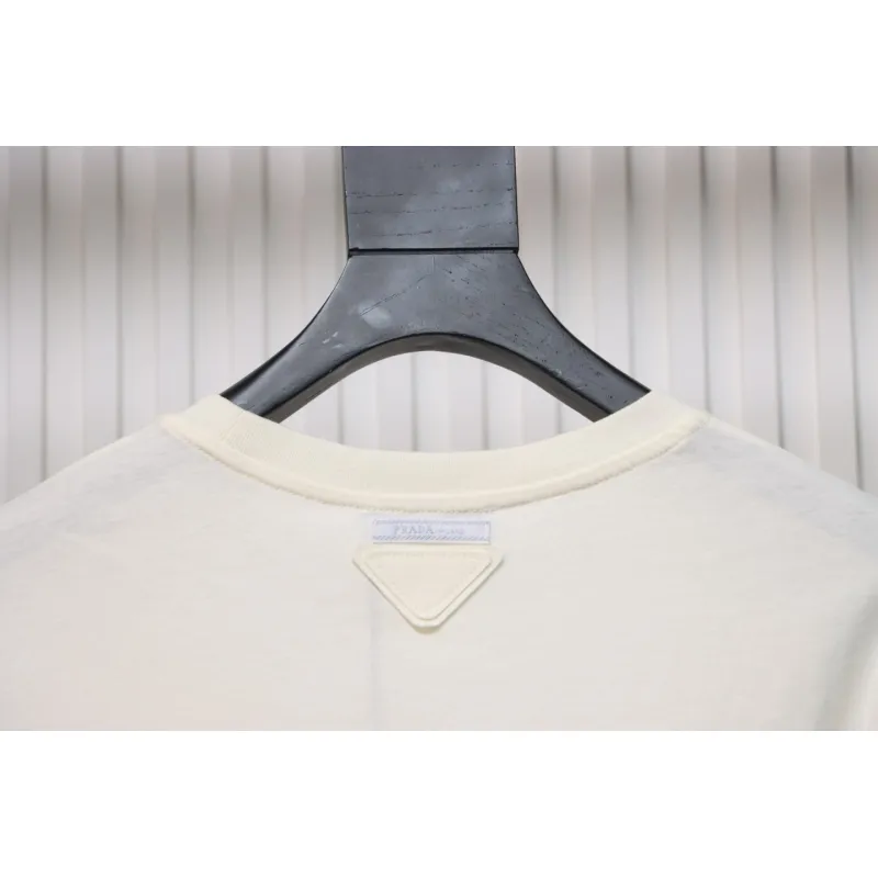 Prada 24ss Classic Logo Print Long Sleeve T-shirt 