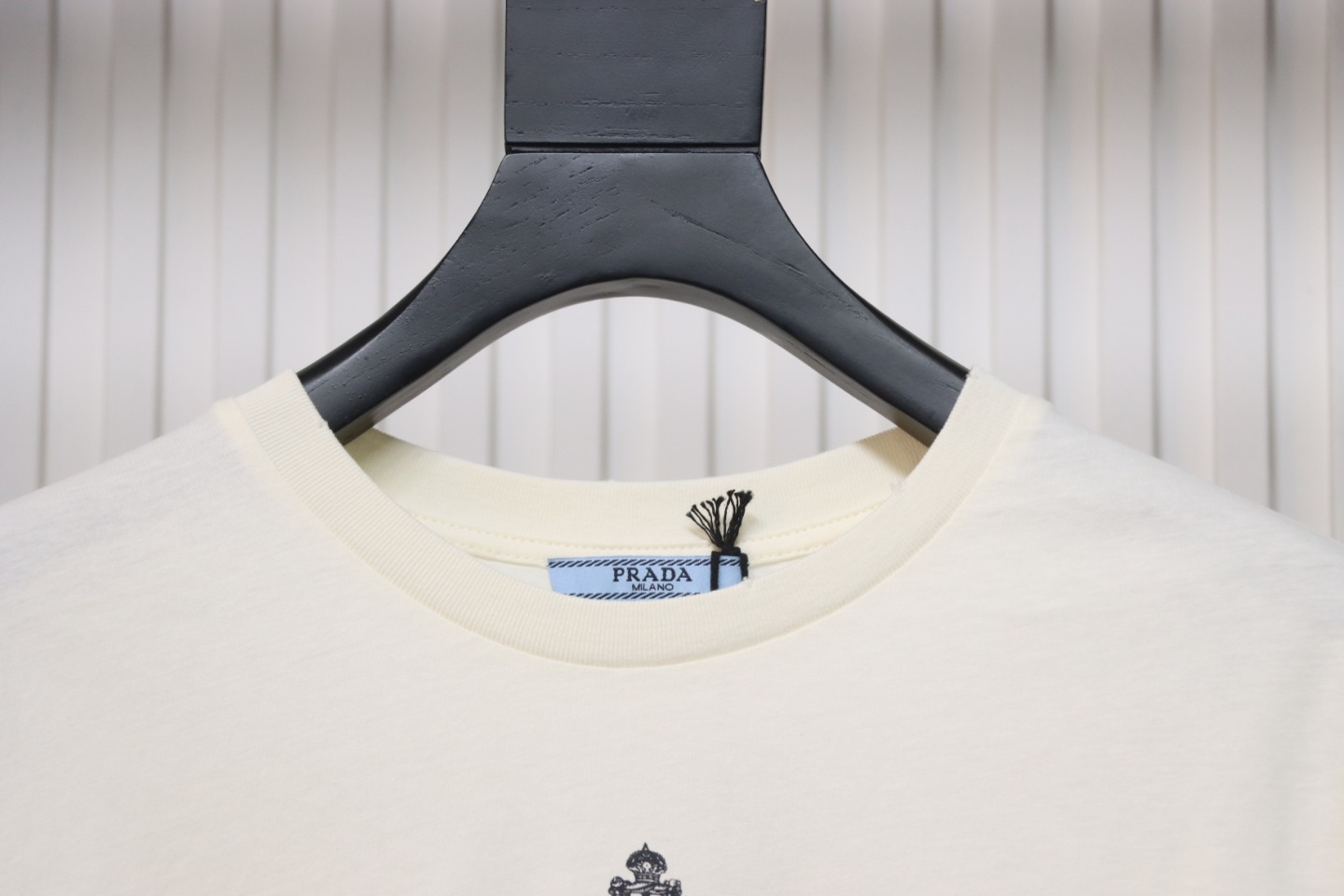 Prada 24ss Classic Logo Print Long Sleeve T-shirt 