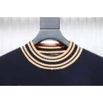 Prada 24ss Contrast Color Knitted Crew Neck Sweater