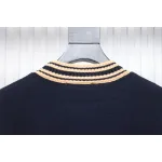 Prada 24ss Contrast Color Knitted Crew Neck Sweater