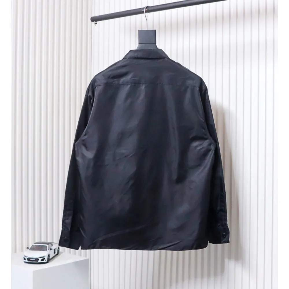 Prada 24SS Multi-Pocket Nylon Work Jacket Black