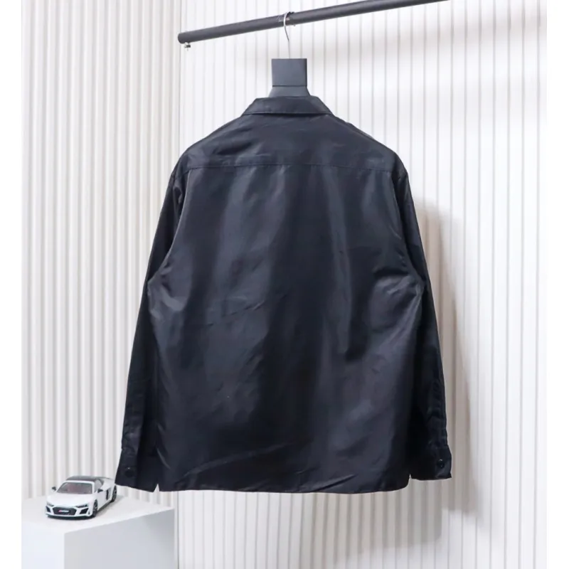 Prada 24SS Multi-Pocket Nylon Work Jacket Black