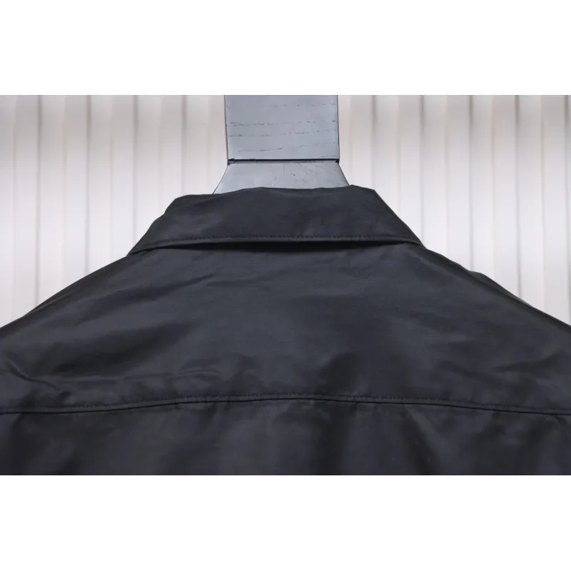 Prada 24SS Multi-Pocket Nylon Work Jacket Black