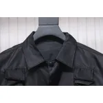 Prada 24SS Multi-Pocket Nylon Work Jacket Black