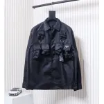 Prada 24SS Multi-Pocket Nylon Work Jacket Black