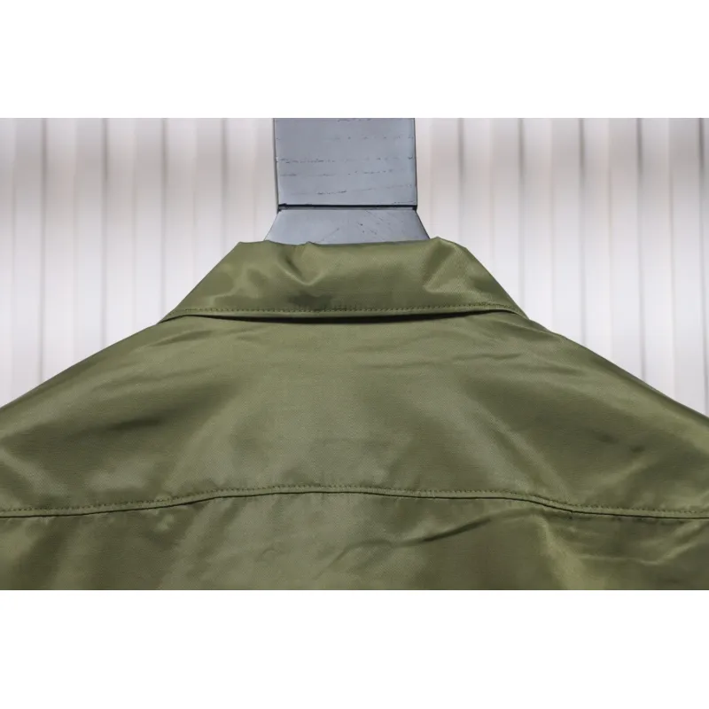 Prada 24SS Multi-Pocket Nylon Work Jacket Green