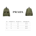 Prada 24SS Multi-Pocket Nylon Work Jacket Green
