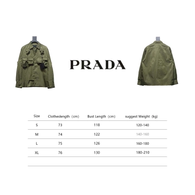 Prada 24SS Multi-Pocket Nylon Work Jacket Green 02