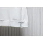 Prada 24ss Round Neck Hoodie With Triangle Logo White