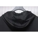 Prada 24SS Silk Web Hem Hooded Jacket Black