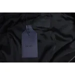 Prada 24SS Silk Web Hem Hooded Jacket Black