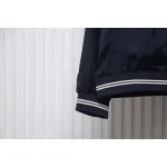 Prada 24SS Silk Web Hem Hooded Jacket Blue