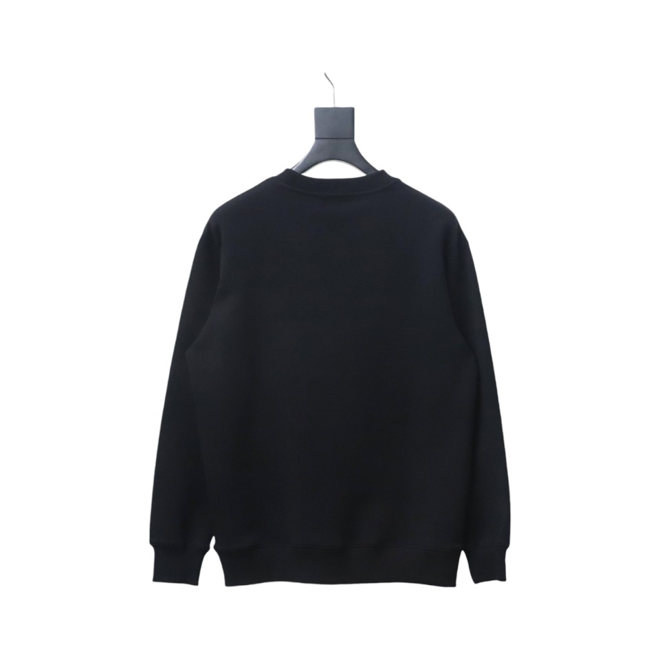 Prada Backpack Crew Neck Hoodie Black