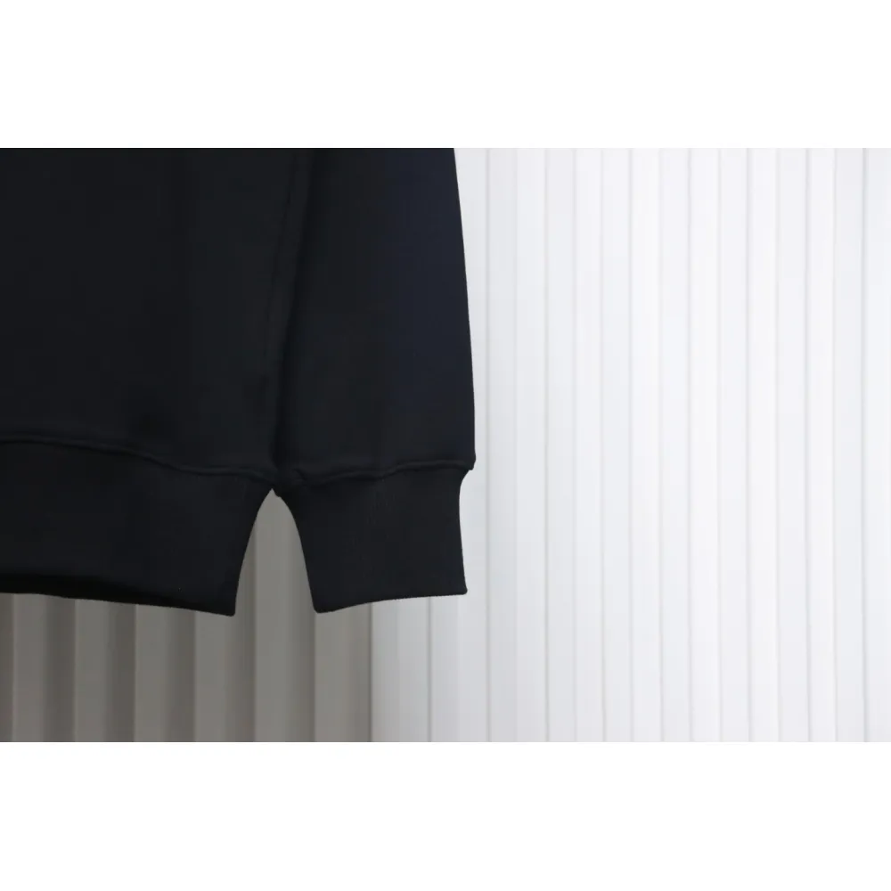 Prada Backpack Crew Neck Hoodie Black