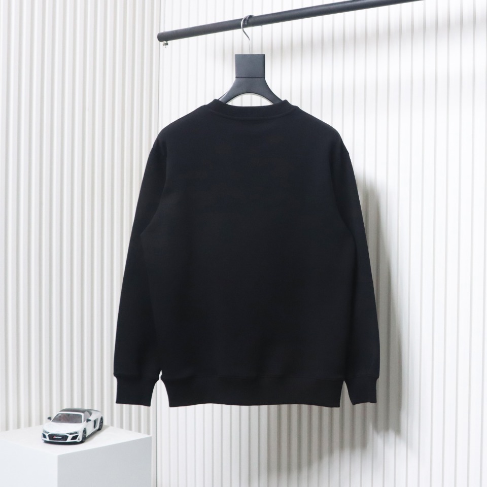 Prada Backpack Crew Neck Hoodie Black